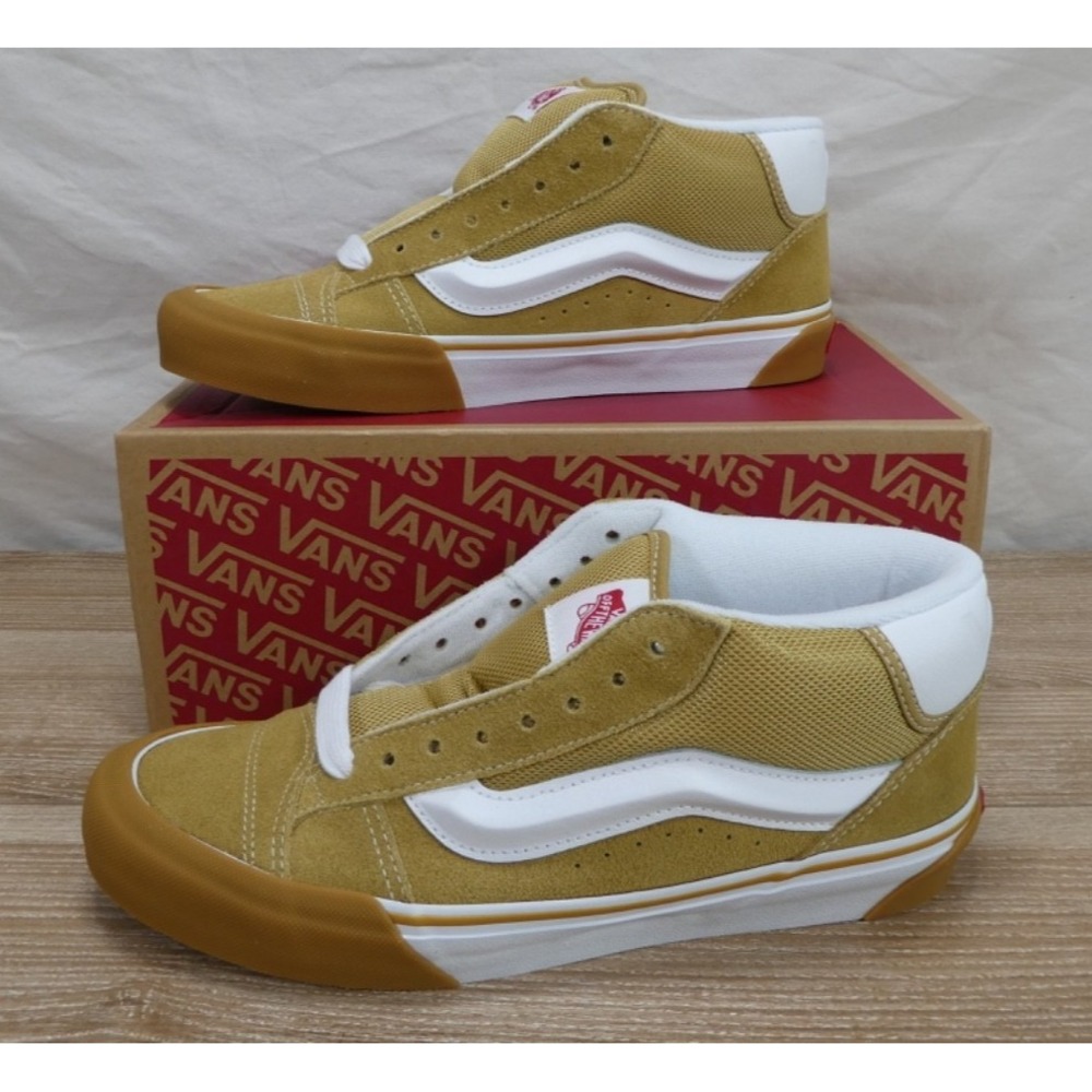 VANS Knu Skool  SNEAKERS BROWN CLASSIC TRUE WHITE US MEN 8.0 - WOMAN 9.5